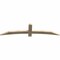 Ekena Millwork Bellingham Rough Sawn Timber Gable Bracket, Douglas Fir, 72"W x 18"H x 2"D x 4"F, 6/12 Pitch GBW072X18X0204BEL00RDF - alternate 3